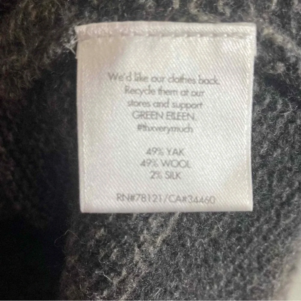 Eileen‎ Fisher thick wool silk sweater XL Thick super soft high quality Striped